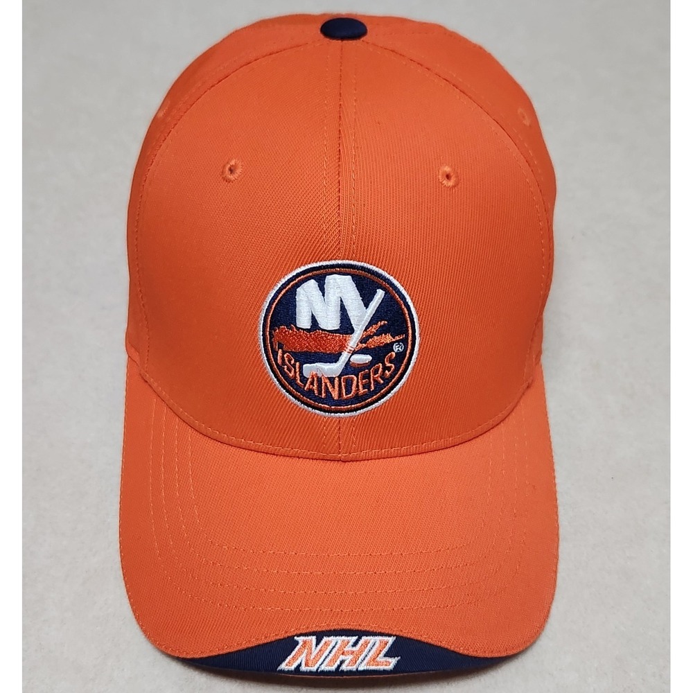 New York NY Islanders Orange Fitted Hat NHL